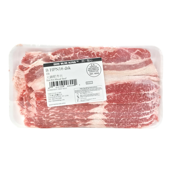 頂級火鍋牛肉片 - Premium Thin Sliced Beef for Hot Pot 1 lb