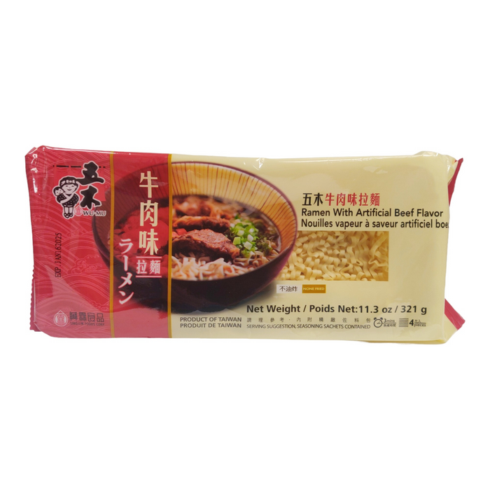 五木牛肉拉麵 - Wu Mu Beef Flavor Noodles 4-ct