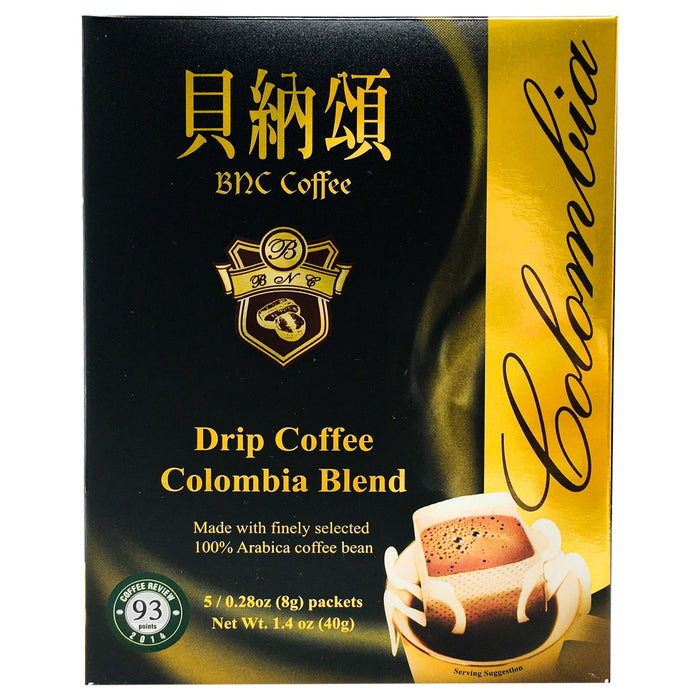 貝納頌哥倫比亞咖啡 - BNC Drip Coffee Columbia Blend 5-ct