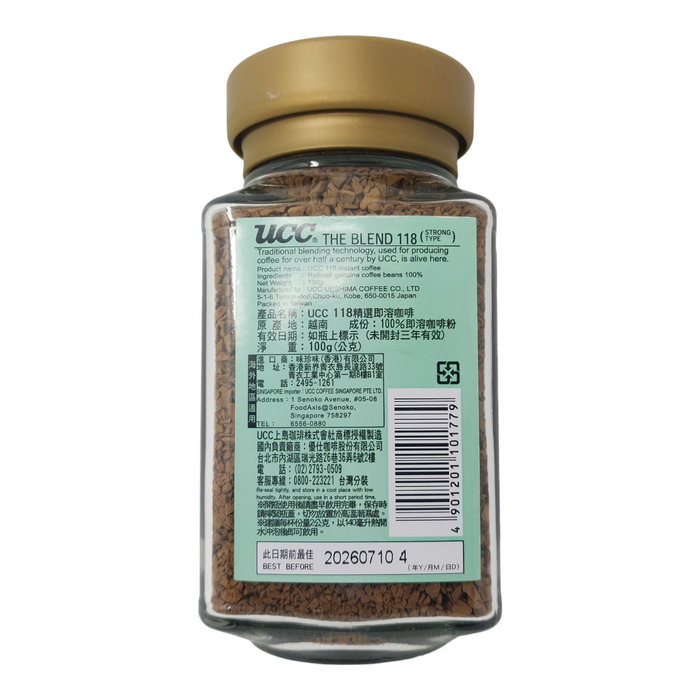 日本優仕即溶咖啡 - UCC The Blend 118 Instant Coffee 100g