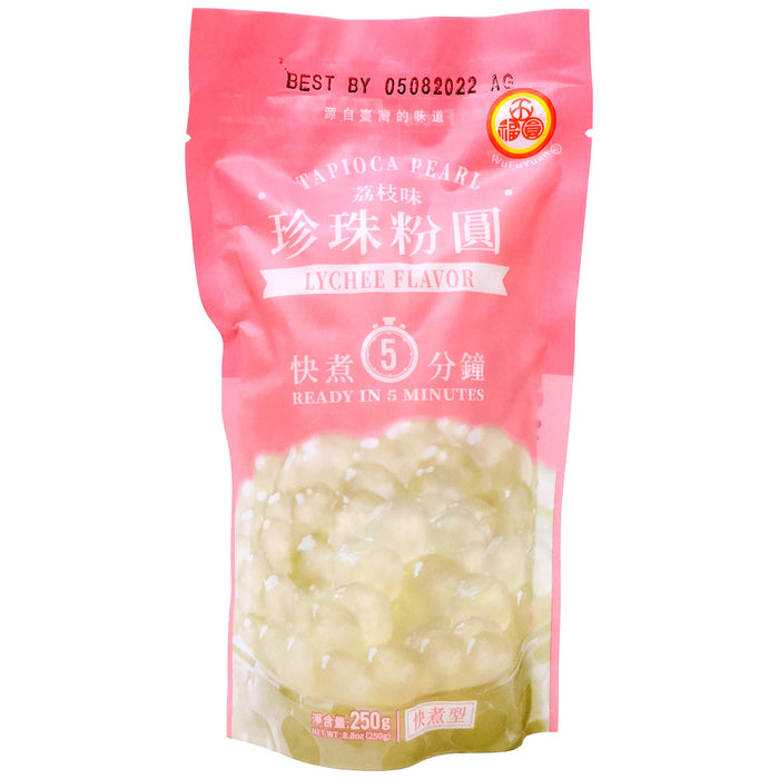五福圓荔枝珍珠粉圓 - WFY Lychee Flavor Tapioca Pearl Boba 250g