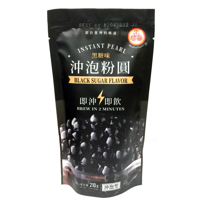 五福圓黑糖沖泡粉圓 - WFY Istant Pearl Brown Sugar Boba 210g