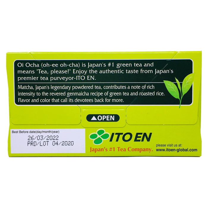 日本伊藤園玄米茶包 - Jp Ito En O-Oi Ocha Genmai Tea Bag 20-ct