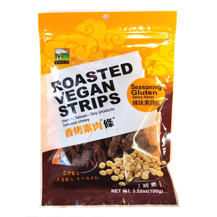 香烤辣味素蹄筋 - Roasted Vegan Strips Spicy 100g