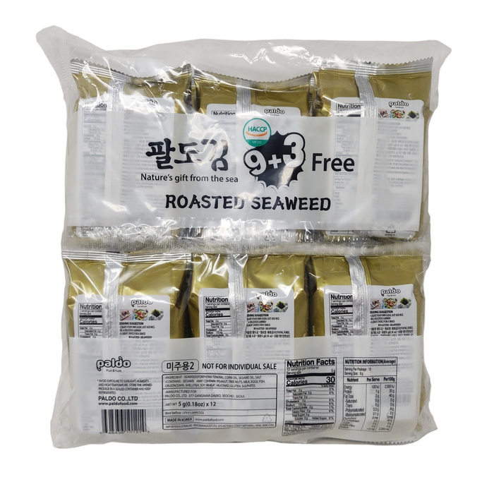 韓國八道海苔 - Paldo Korean Seaweed Snack 12-ct