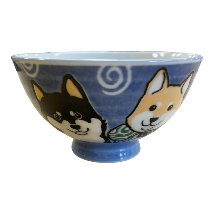 Rice Bowl - Dog Blue