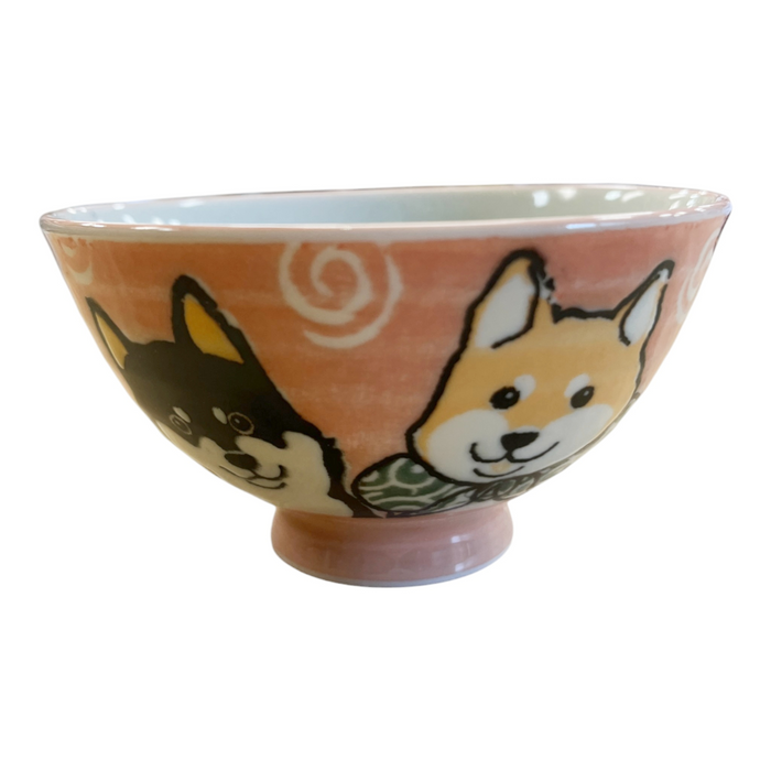 Rice Bowl - Dog Pink