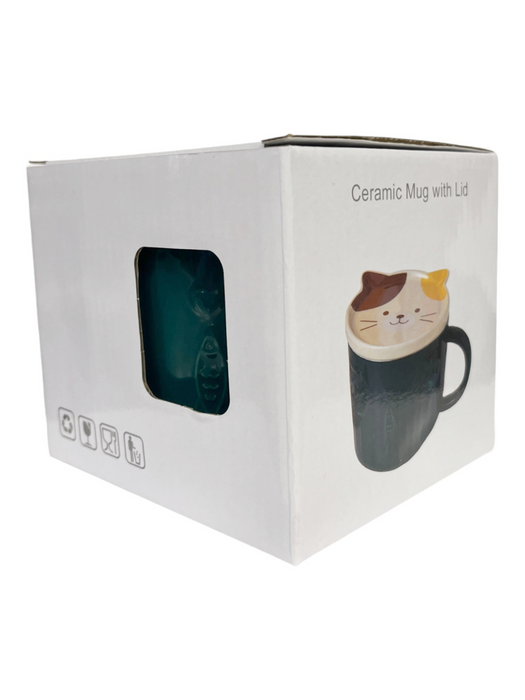 Ceramic Mug w/Lid Kitty