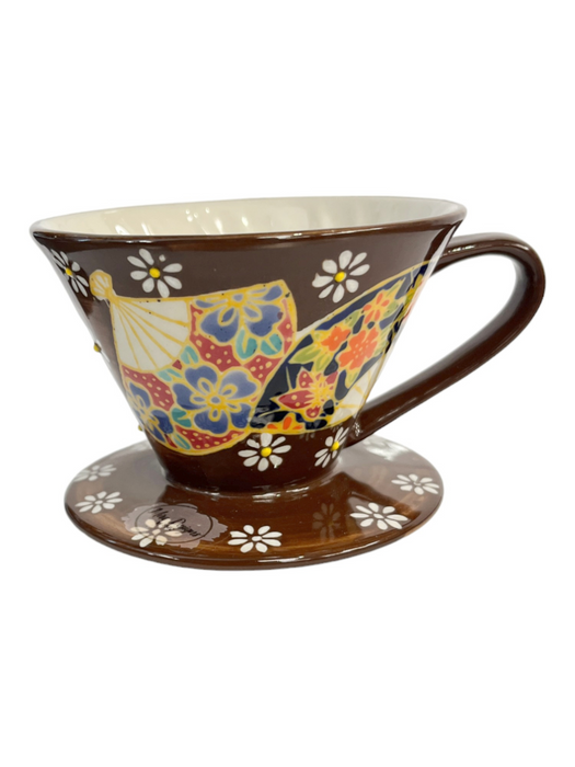Coffee Drip Cup Ceramic Brown