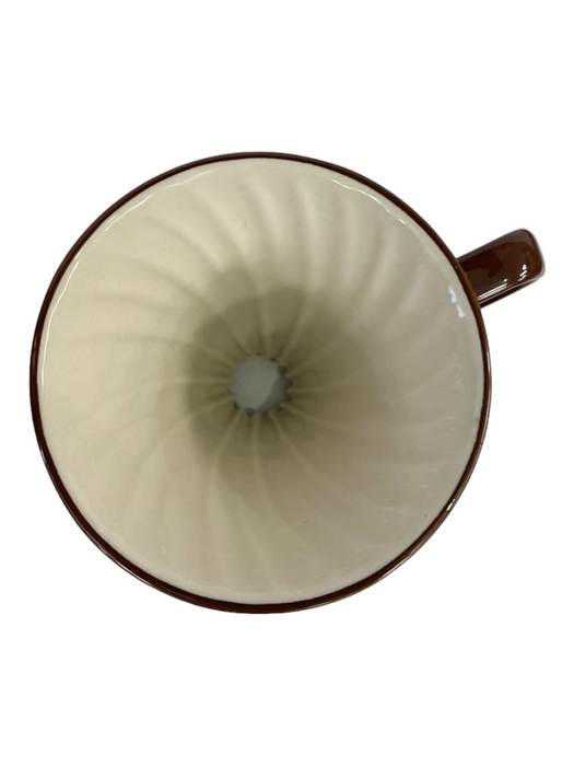 Coffee Drip Cup Ceramic Brown