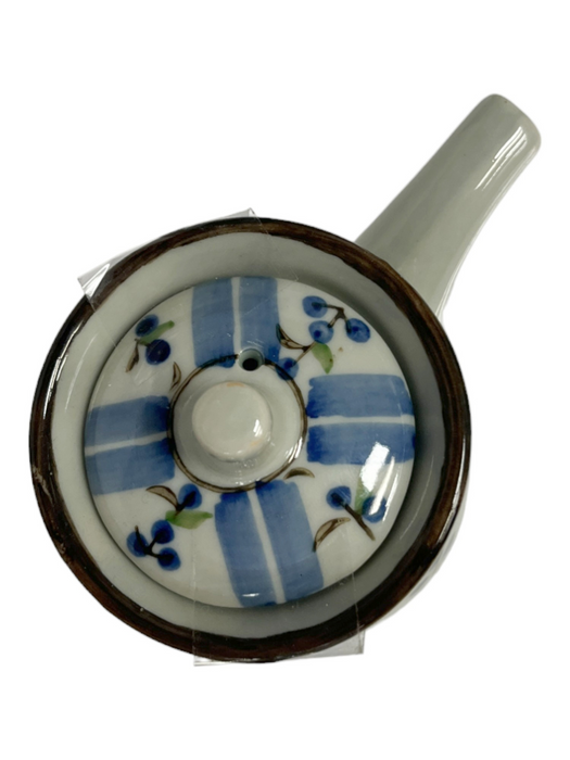 Sauce Container - White w/ Blue Stripes