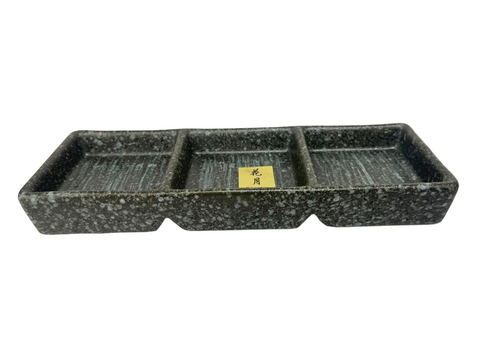 Sauce Dish 3 compartment - Gray