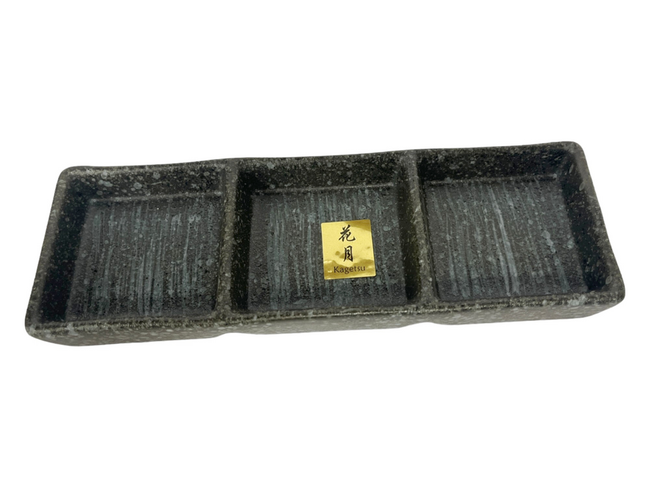 Sauce Dish 3 compartment - Gray
