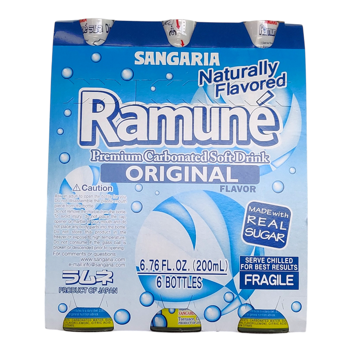 日本彈珠汽水(原味) - Sangaria Original Ramune (Kit-6)