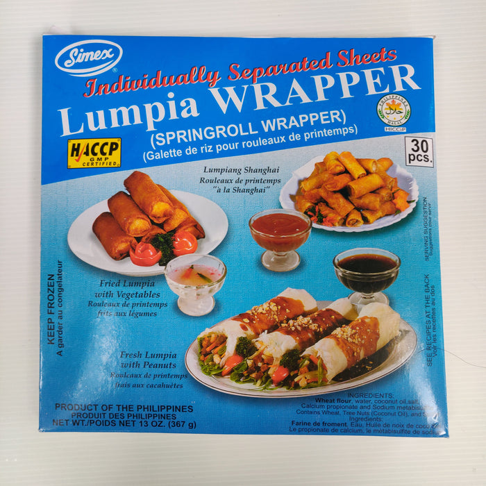 SIMEX LUMPIA WRAPPERS (ISL) 30P 16/13 OZ