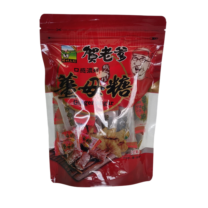 賀老爹薑母糖 - Ginger Flavor Brown Sugar