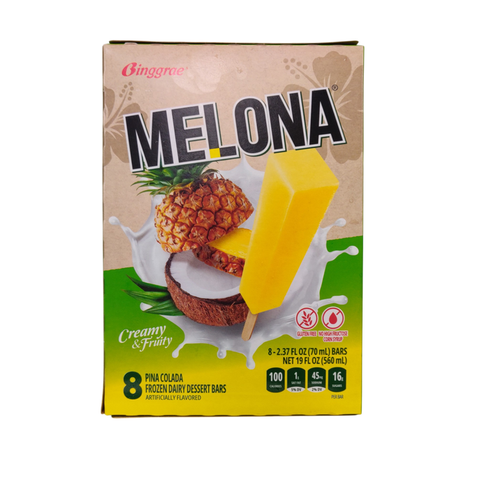 Binggrae Melona Pina Colada Ice Bar 8-ct