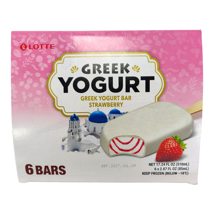 樂天冰棒 - Lotte Yogurt Strawberry Ice Cream 6-ct