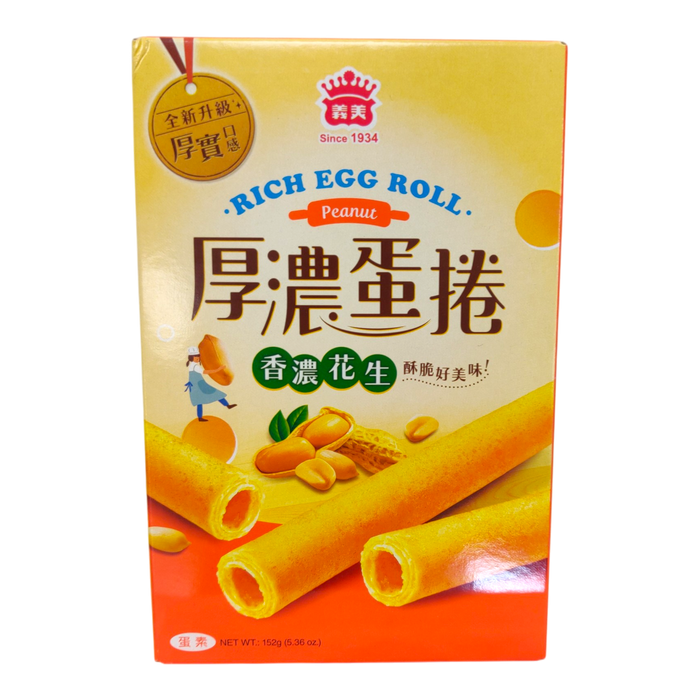 義美花生蛋捲 - I MEI EGG ROLL PEANUT 152g