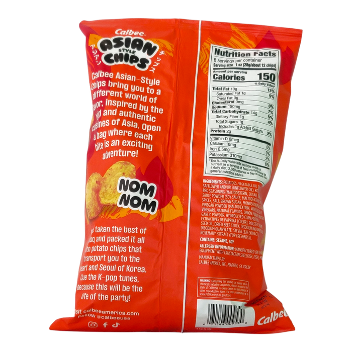 CALBEE ASIAN STYLE CHIPS KOREAN STYLE SPICY BBQ 170 g