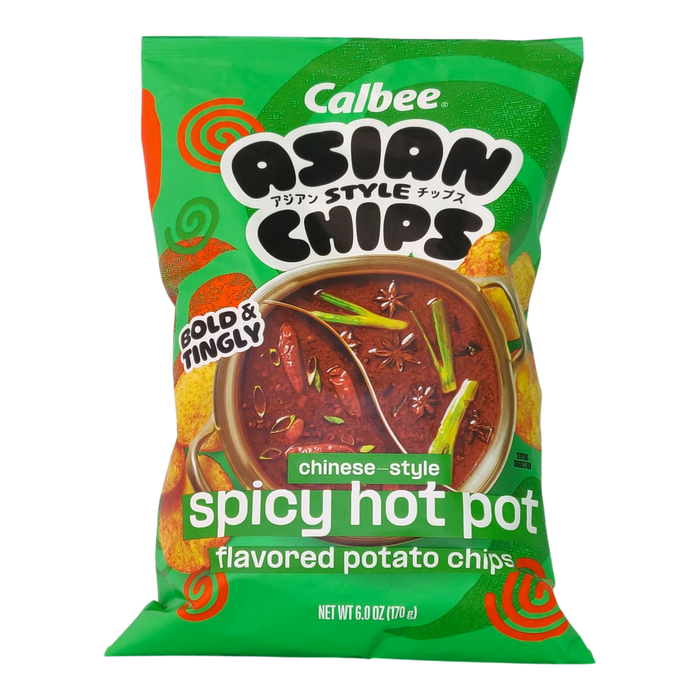 CALBEE ASIAN STYLE CHIPS CHINESE STYLE SPICY HOT POT 12/6.00 OZ