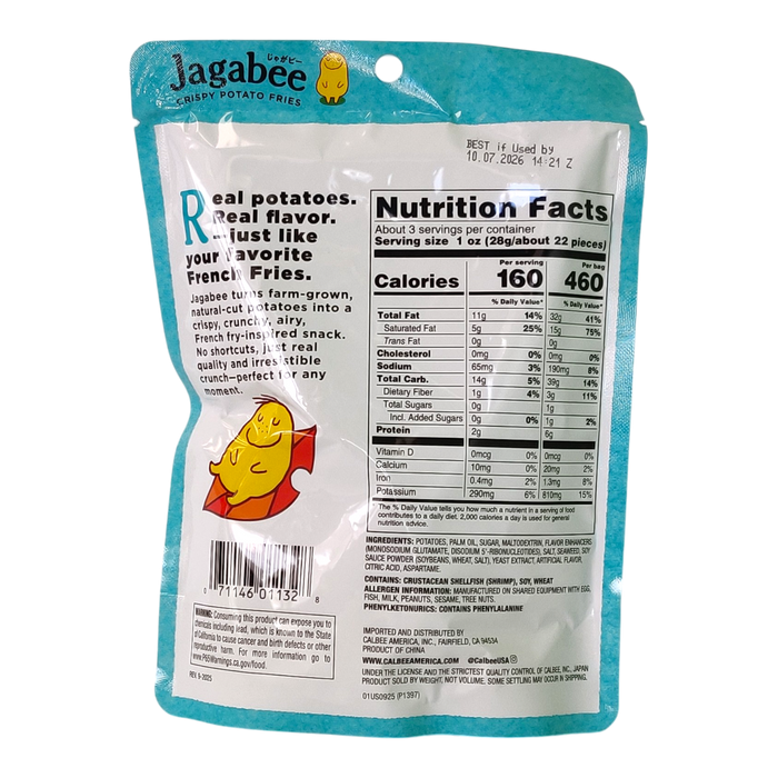 CALBEE JAGABEE SEAWEED 12/2.82 OZ