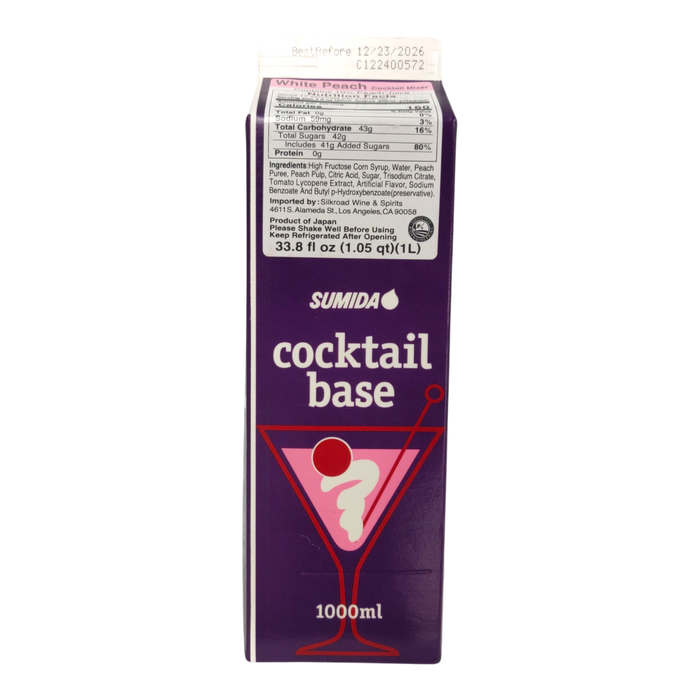 Sumida Cocktail Base White Peach 1L