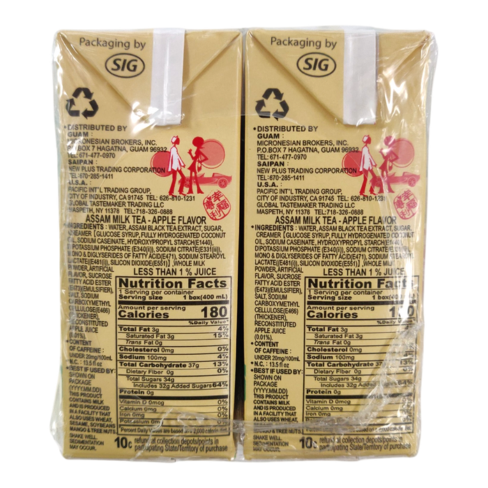 Assam Milk Tea Apple Flavor 6-ct