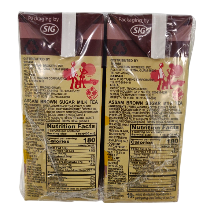 Assam Brown Sugar Milk Tea 6-ct