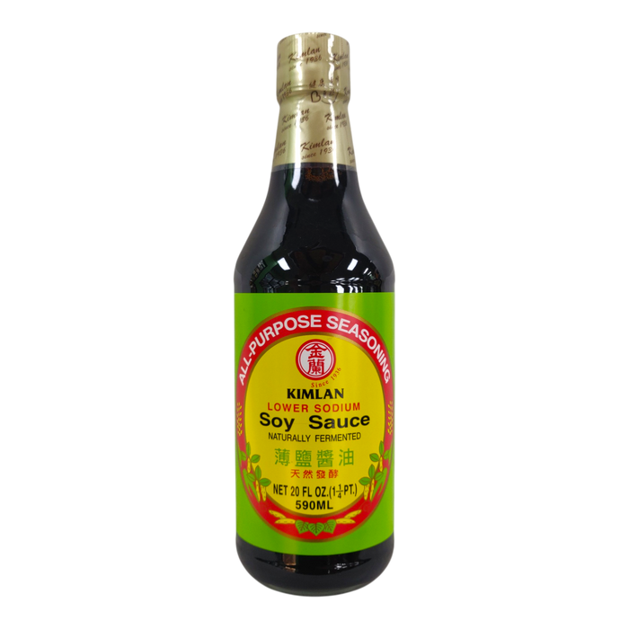 金蘭薄鹽醬油 - Kimlan Low-Sodium Soy Sauce 20Oz