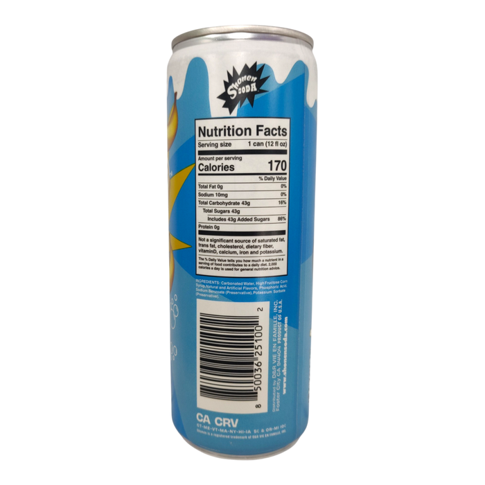 Shonen Banana Creme Soda 355Ml
