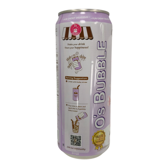 O'S Gummy Boba Latte Taro Can 470Ml