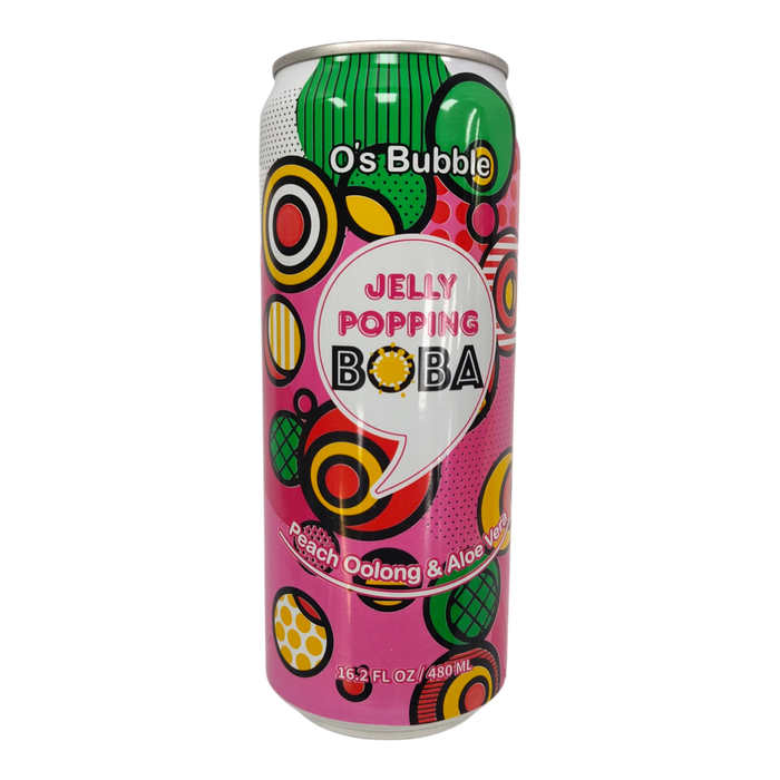 O'S Bubble Peach Oolong Tea Boba 480Ml