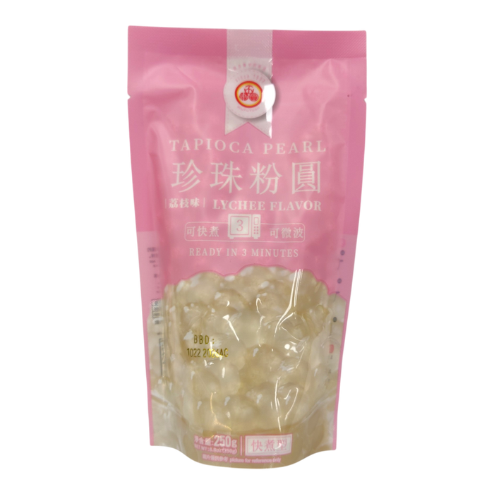 五福圓荔枝珍珠粉圓 - Wfy Lychee Flavor Tapioca Pearl Boba 250G
