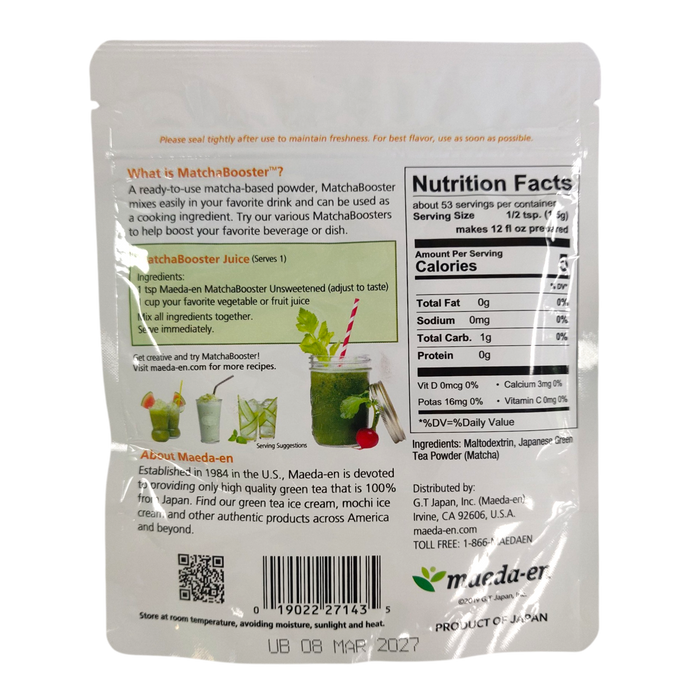 Maeda Matcha Booster Unsweet