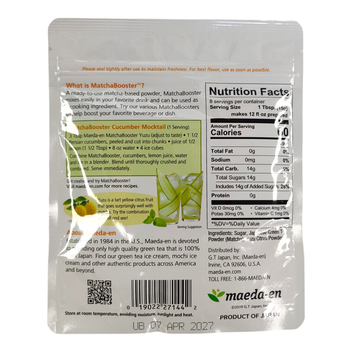 Maeda Matcha Booster Yuzu
