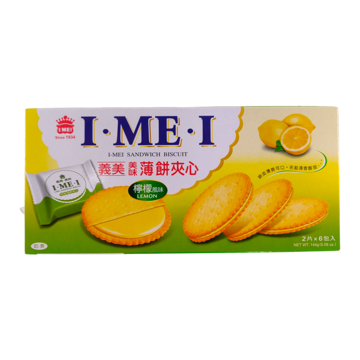 義美檸檬薄餅 - I Mei Sandwich Biscuit Lemon 144G