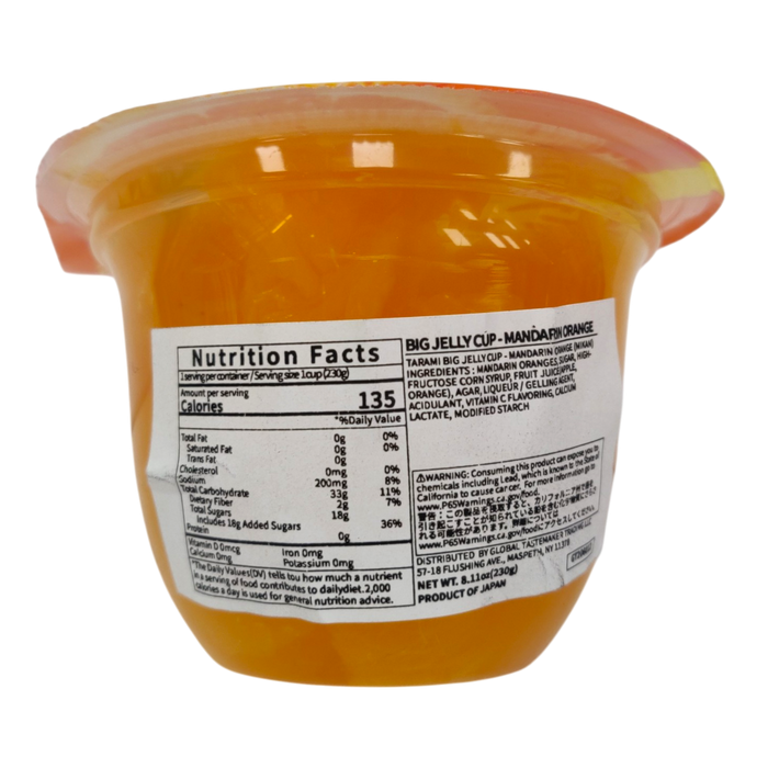 Tarami Big Jelly Cup - Mandarin Orange 230G