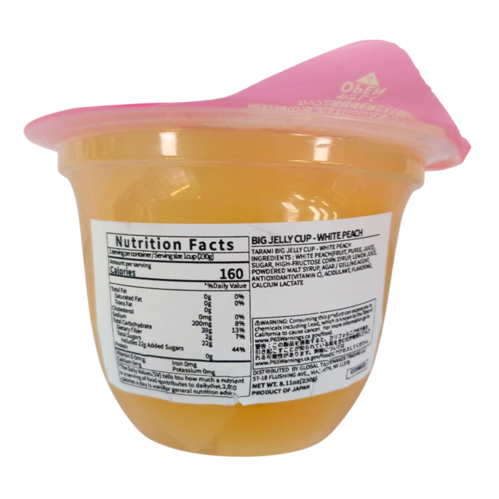 Tarami Big Jelly Cup - Peach 230G