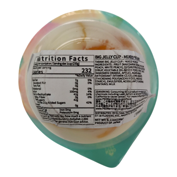 Tarami Big Jelly Cup Mixed Fruit Dessert 230G
