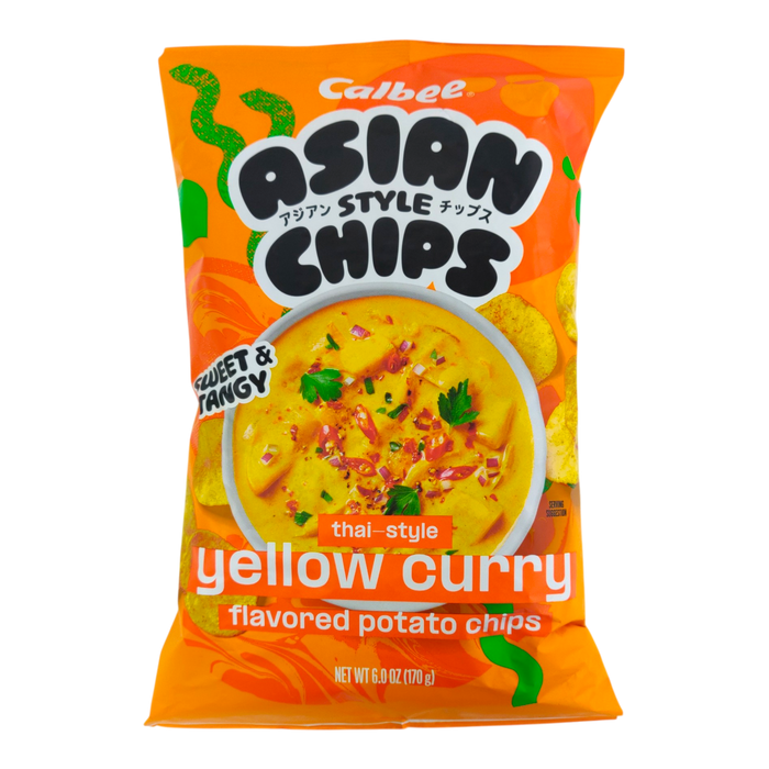 Calbee Asian Chips Thai Ylw Curry