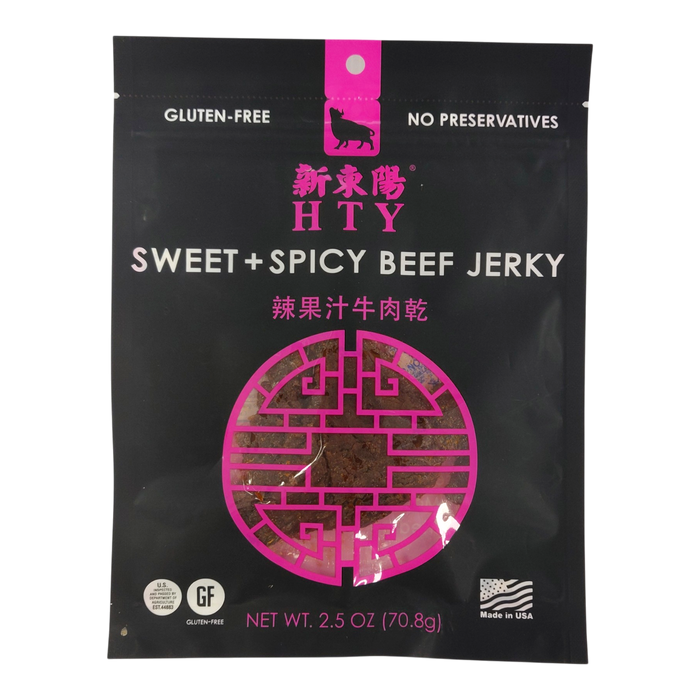 新東陽辣果汁牛肉乾 - Hty Spicy & Sweet Beef Jerky 70G