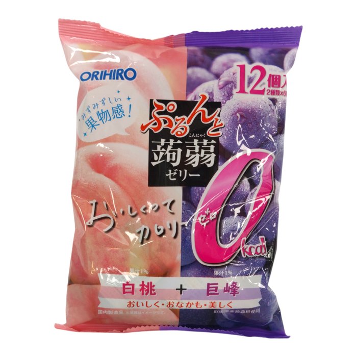Orihiro Jelly Peach Grape 12-ct