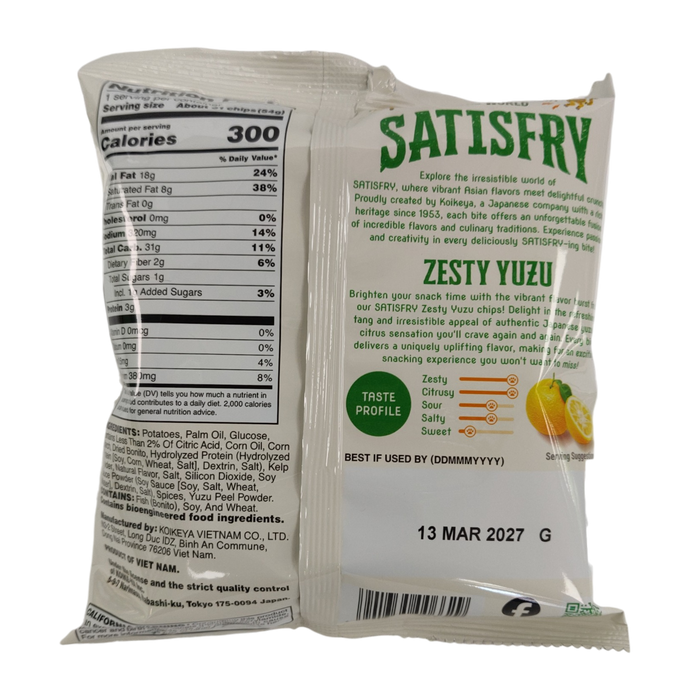 Koikeya Satisfry Zesty Yuzu