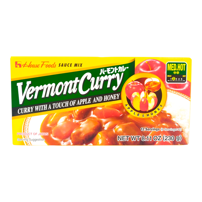 日本佛蒙特咖哩塊(中辛) - Vermont Curry Sauce Mixed M/Hot 230G