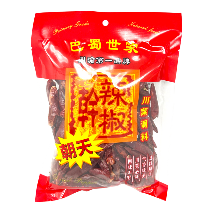 巴蜀朝天辣椒 - Szechuan King Ganlajiao Red Chili Pepper 100G