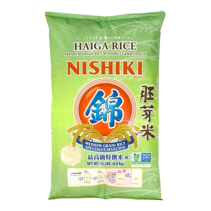 錦字胚芽米 - Nishiki Haiga Rice 15 Lbs (Medium Grain)
