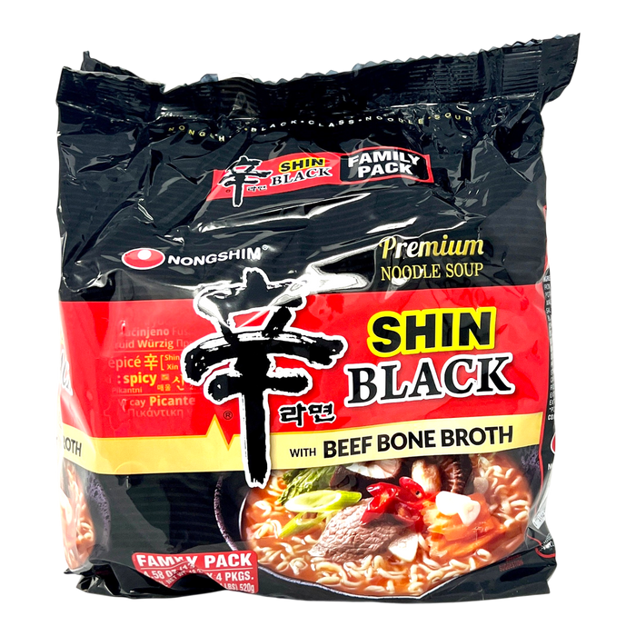 農心牛骨湯黑辛拉麵 - Nongshim Black Shin Spicy Ramen Noodle 4-ct