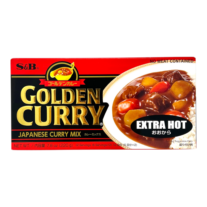 愛思必金牌咖哩塊(大辣) -S&B Golden Curry Sauce Mixed Ex Hot 240G