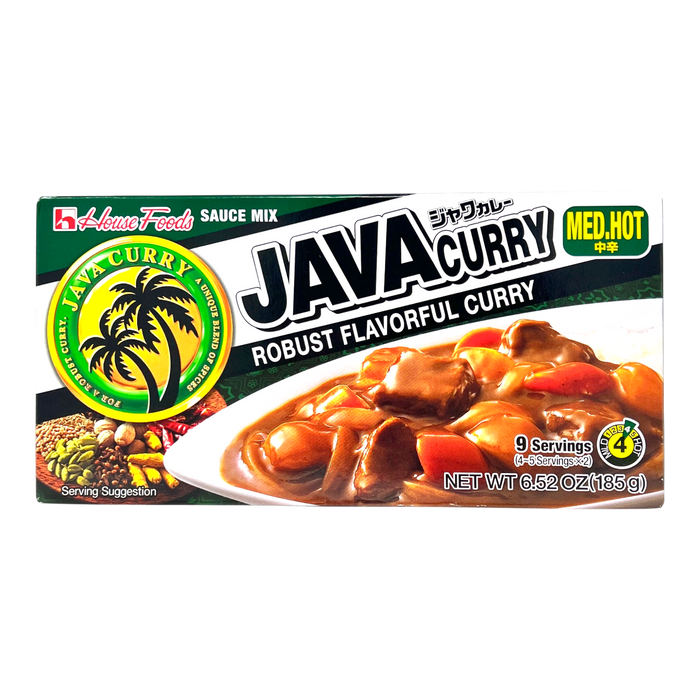 日本爪哇咖哩塊（中辛） - Java Curry Sauce Mixed M.Hot 185G